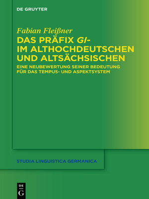 cover image of Das Präfix gi- im Althochdeutschen und Altsächsischen